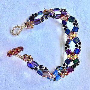 Multicolor Beaded Bracelet 8"